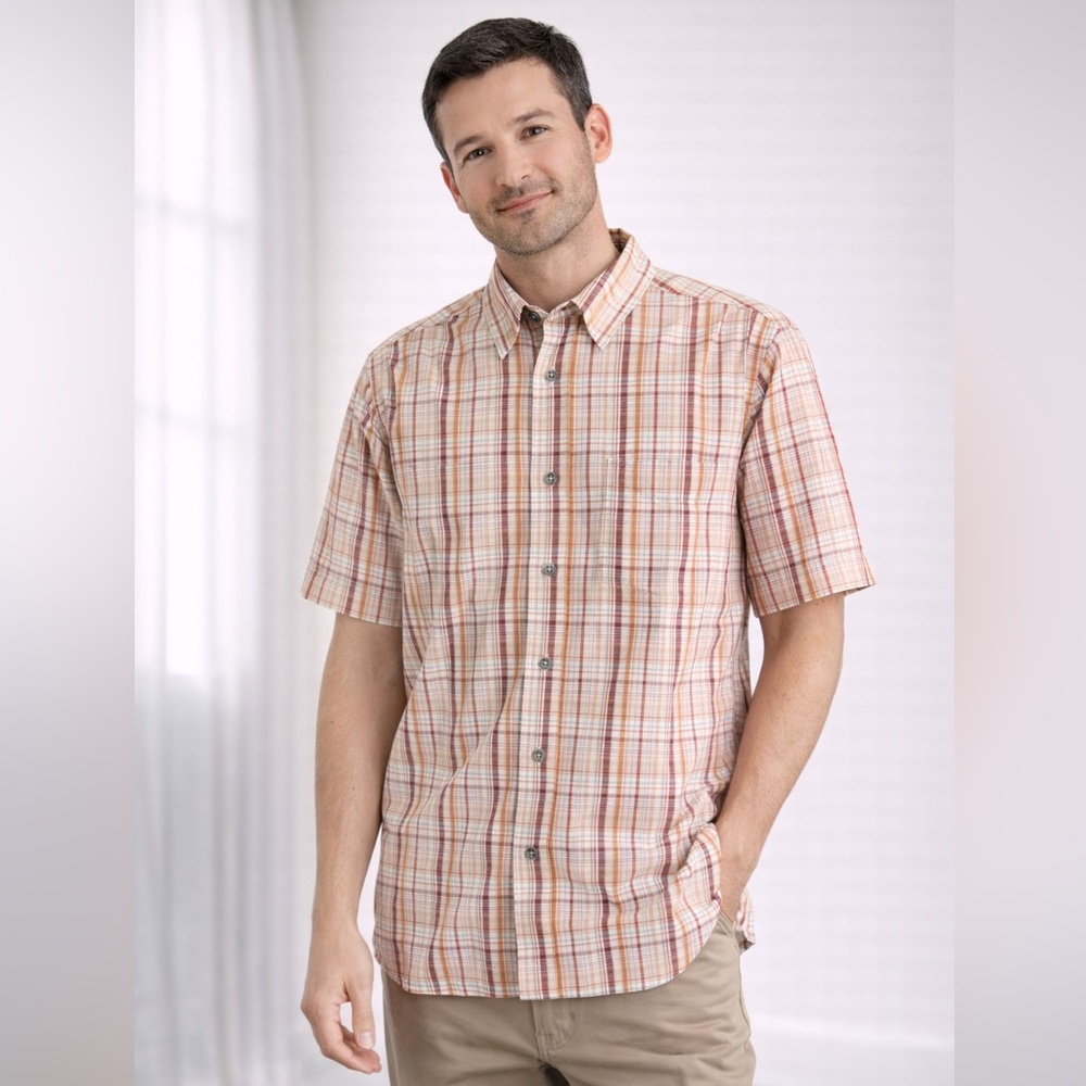 Royal Robbins Men's Point Reyes Plaid Short Sleeve | S | NWT